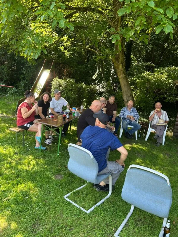 Gepflegte Hecke nach dem Schnitt